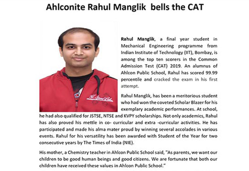 Ahlconite Rahul Manglik