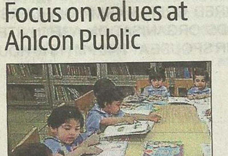 Focus on Values at Ahlcon Public