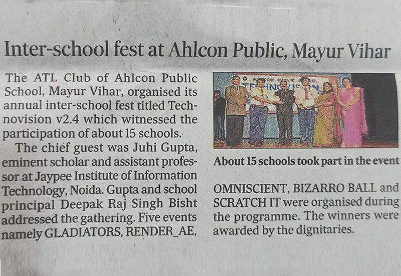 Inter-School Fest at Ahlcon Public, Mayur Vihar